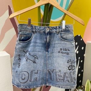 Zara denim skirt